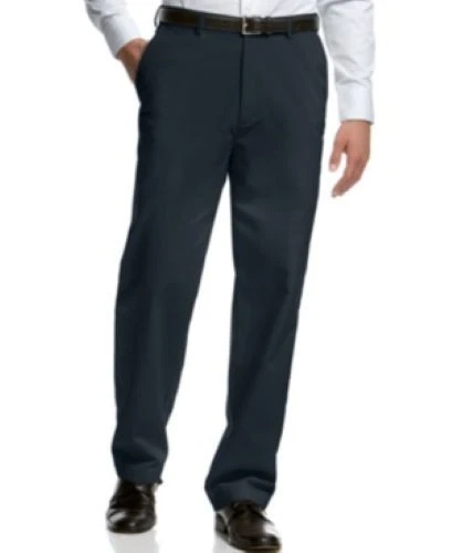 Haggar Performance Comfort Dress Pants Mens 40x29 Navy Blue No Iron Career NEW