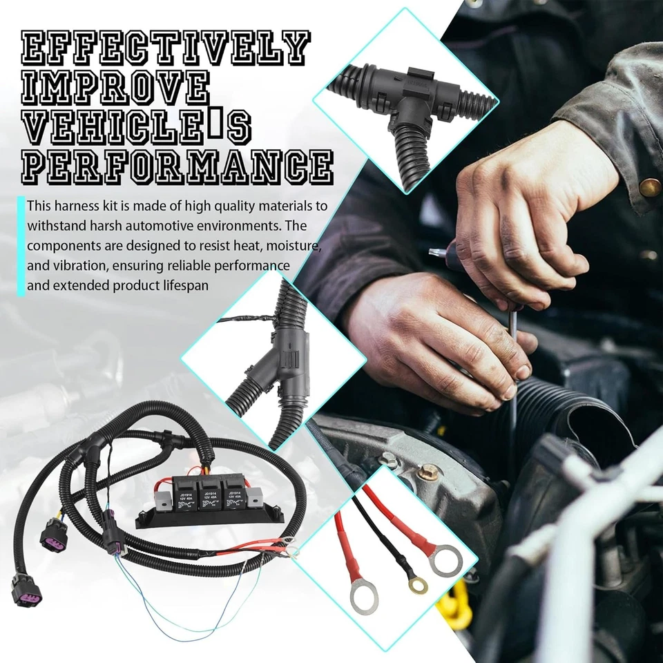 Arnés de cableado de control de ventilador eléctrico de doble velocidad compatible con Chev 1999-2007... Foto 4 de 4