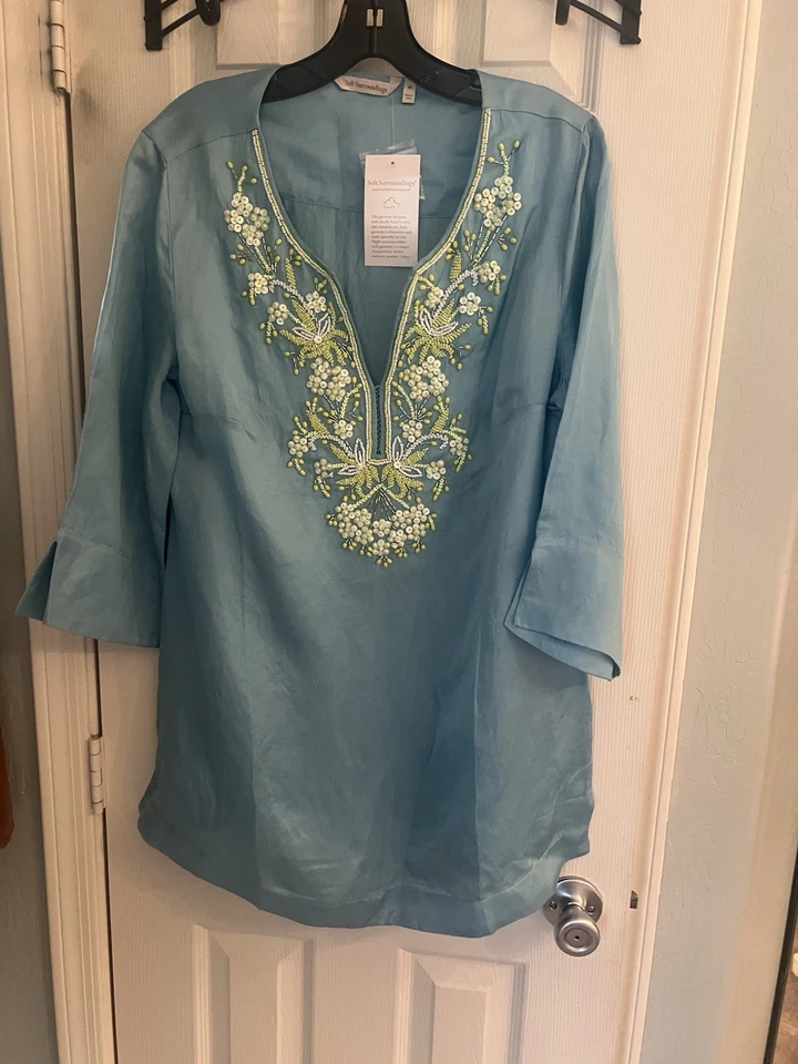 Túnica Soft Surrounds nueva con etiquetas mediana Foto 2 de 4