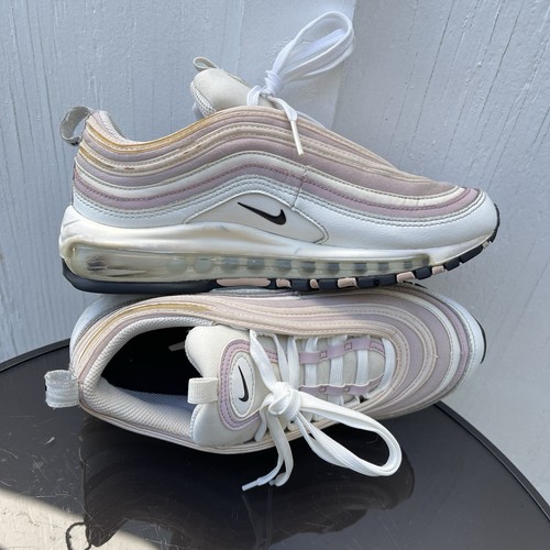 Pre- Owned Women Nike Air Max 97 Sneaker Pink Cream DA9325-100 Size 6.5 - Imagen 6 de 12