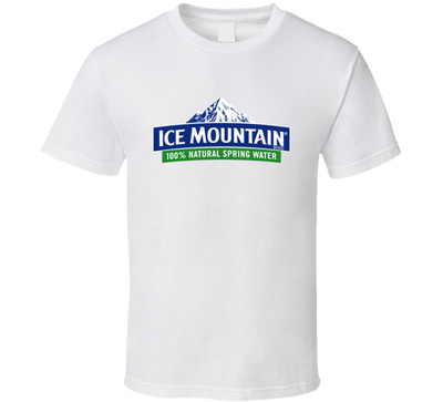 NEW SHIRT ICE MOUNTAIN SPRING WATER ACTIVE LOGO T-SHIRT FUNNY USA SIZE S-5XL
