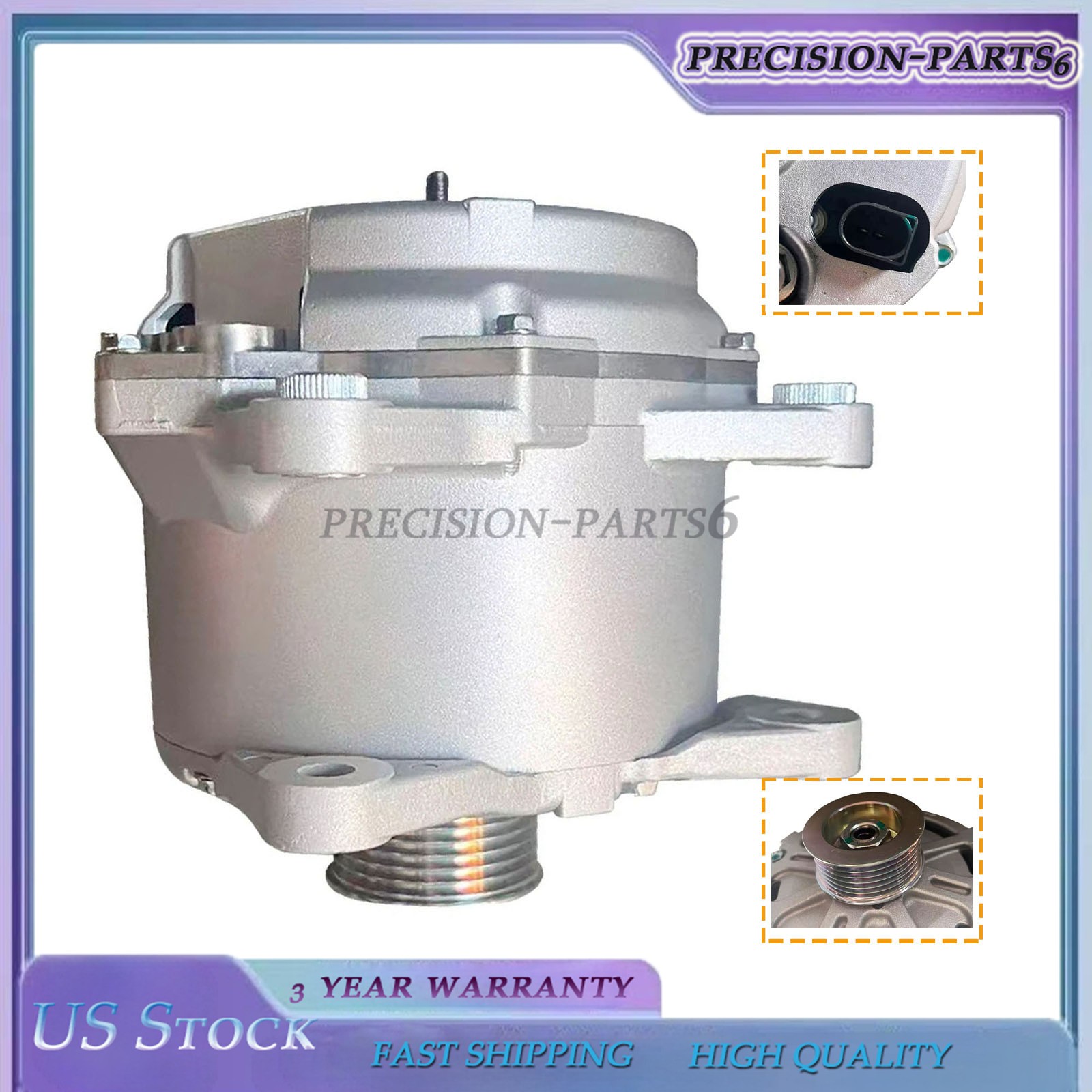 Fits For Bentley Continental GTC 03-18 07C903021J Engine Alternator Generator