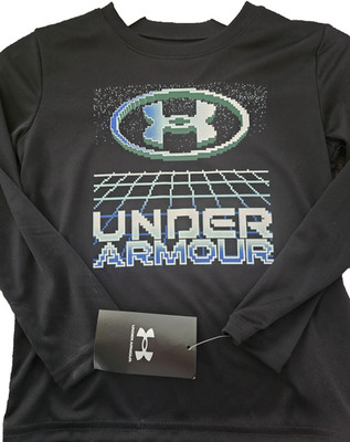 Boy's Kids Youth Under Armour Long Sleeve Shirt Size 4 Black asteroid
