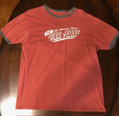 Vintage Ralph Lauren Polo Jeans Company T-Shirt Mens Medium