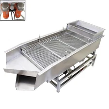 Linear Vibrating Screen Straight Vibrating Sieve Shaker Two Layers 10&5mm Screen