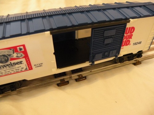 LIONEL 16248 RARE BUDWEISER BOX CAR FROM ANHEUSER BUSCH SET BREAK UP MINT - Picture 7 of 9