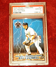 JEFF BAGWELL 2000 PACIFIC VANGUARD HIGH VOLTAGE INSERT PSA 10 🔥NICE RARE POP 1 
