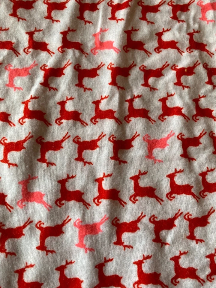 Vestido de noche de reno rojo de vacaciones Crew Cuts para niños talla 14 Foto 2 de 4