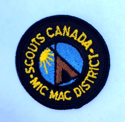 SCOUTS CANADA - NEWFOUNDLAND & LABRADOR SCOUTS MICMAC DISTRICT PATCH - Rare