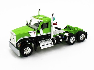 DCP 1:64 *NEON GREEN & BLACK* Kenworth W990 Day Cab Semi Truck