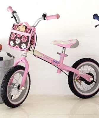 Pottery Barn Kids First Skuut Balance Training Bike Bicycle Wheels Brown Daisy