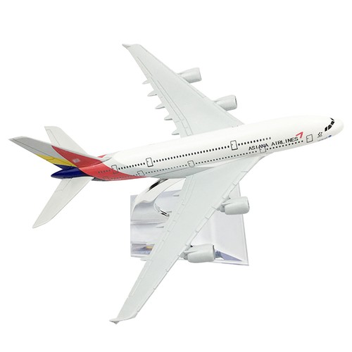 1/400 Asiana Airlines A380 Flugzeug Modell Alu Flugzeug Aircraft Sammlung 16cm - Bild 1 von 6