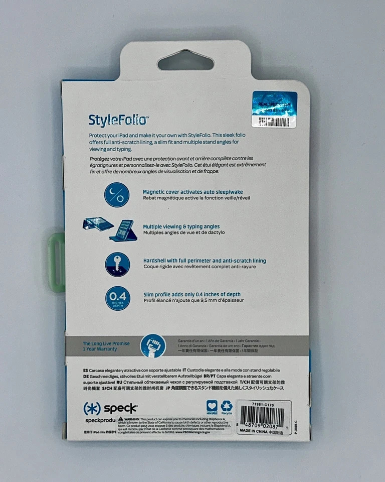 Speck Stylefolio Tablet Case iPad Mini 3 2 1 Vintage Bouquet Target Exclusive - Image 2 of 2