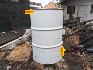 Oil Drum Garden Waste Burner Ready To Use 205 Ltr Drum Wood Leaves