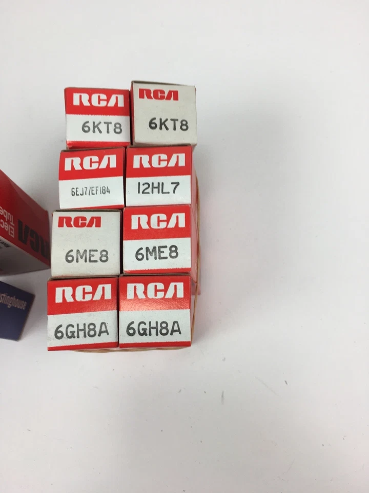 Lote de 10 tubos de vacío RCA - 6KT8 6EJ7 6ME8 6GH8A 12HL7 12BY7A 3A3B probado bueno Foto 2 de 4