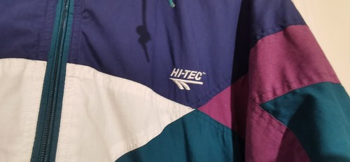 Vintage Hi Tec Shell Zip Up Tracksuit Jacket Top "Anthony" 09428 Size Medium - Imagen 4 de 16
