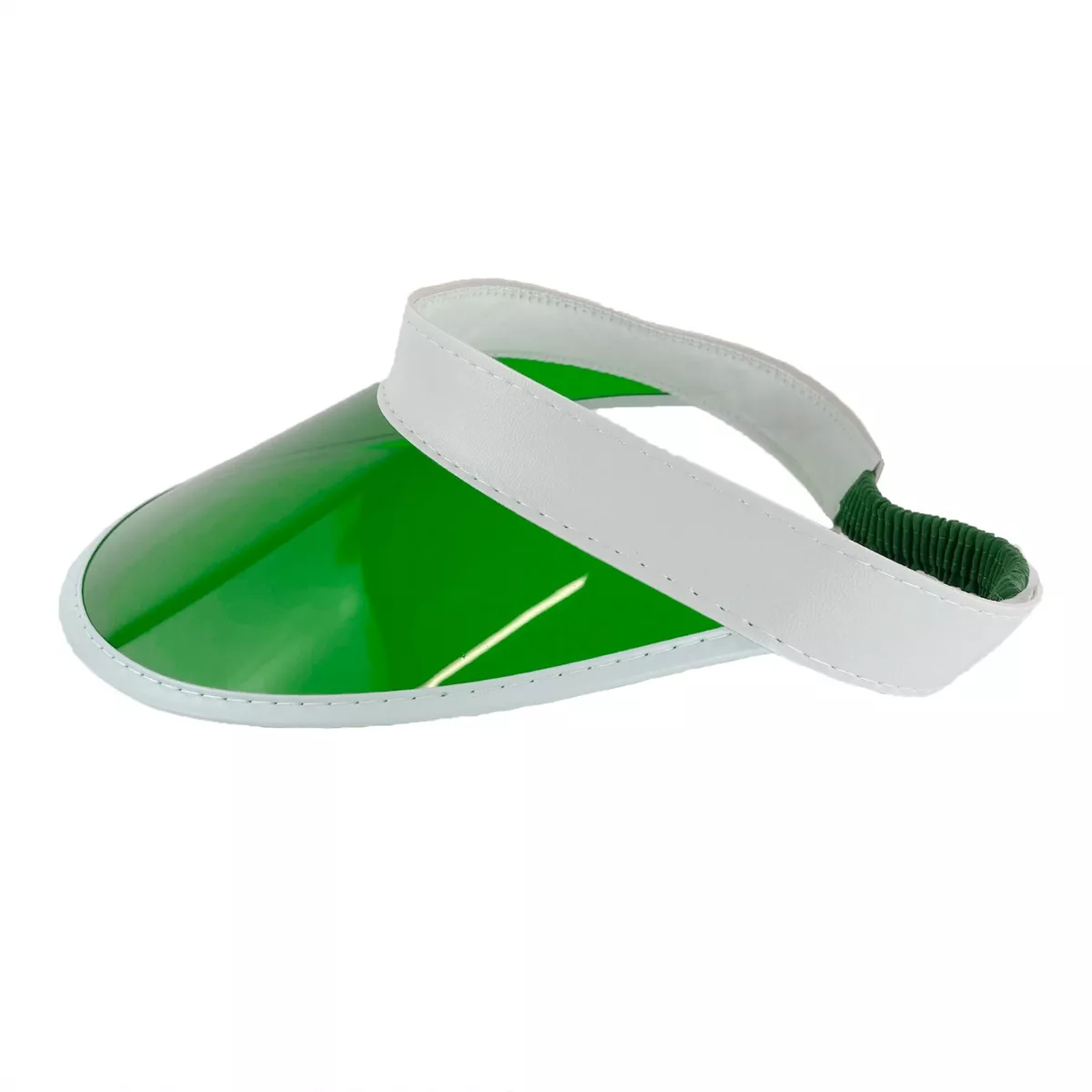 Las Vegas Green Visor Accessory | Adult | Unisex | Green/White | One-Size | Fun Costumes