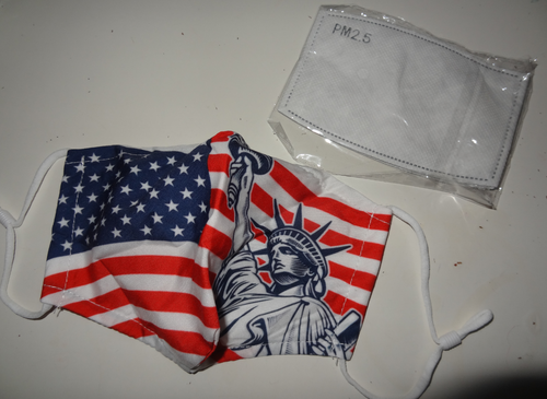 Flag Printed Face Mask Cover Washable Reusable Outdoor Protection - Foto 5 di 5
