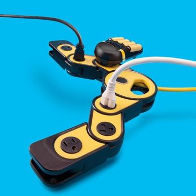 New 2 X 3 Workshop Grade 6 Outlet Flexible Pivot Power Strip/Surge Protector