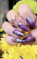 Color Nail Polish Strips,16ct. CLASSY CLAWS & CCN LOVE AT THE END OF THE RAINBOW