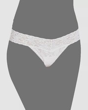 24 Hanky Panky Women's White Floral Lace Low-Rise Thong Panty Size OS 2-12