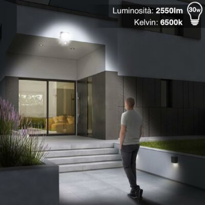 Proiettore LED Esterno 150W - Faretti Da Giardino Impermeabili IP65, 15000 Lumen, 6500K Bianco Freddo - Foto 3