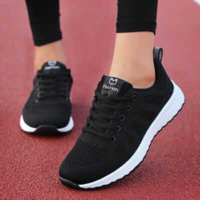 Zapatos Para Correr Zapatillas De Tenis De Moda Zapatos Transpirables Para  Mujer | eBay