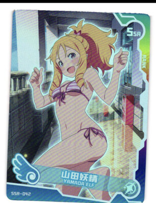 Goddess Story Maiden Party Doujin Foil Holo SSR Yamada Elf Swimsuit Card