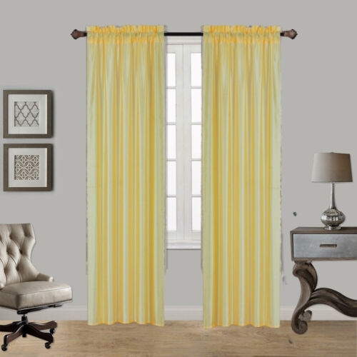 SET 2 PZ VERSATILI TENDE PER FINESTRA IN FINTA SETA TRATTAMENTO ASTA PANNELLI TASCABILI (MR2) 84" - Foto 29 di 29