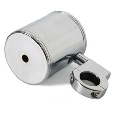 Universal Becherhalter Chrom f&uuml;r Motorrad ATV Quad Fahrrad Lenker Halterung