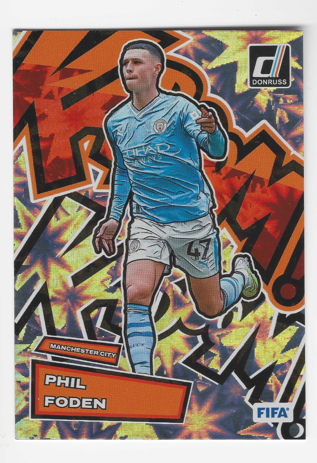 2023-24 Panini Donruss Soccer Phil Foden Kaboom Silver Case Hit SSP #15