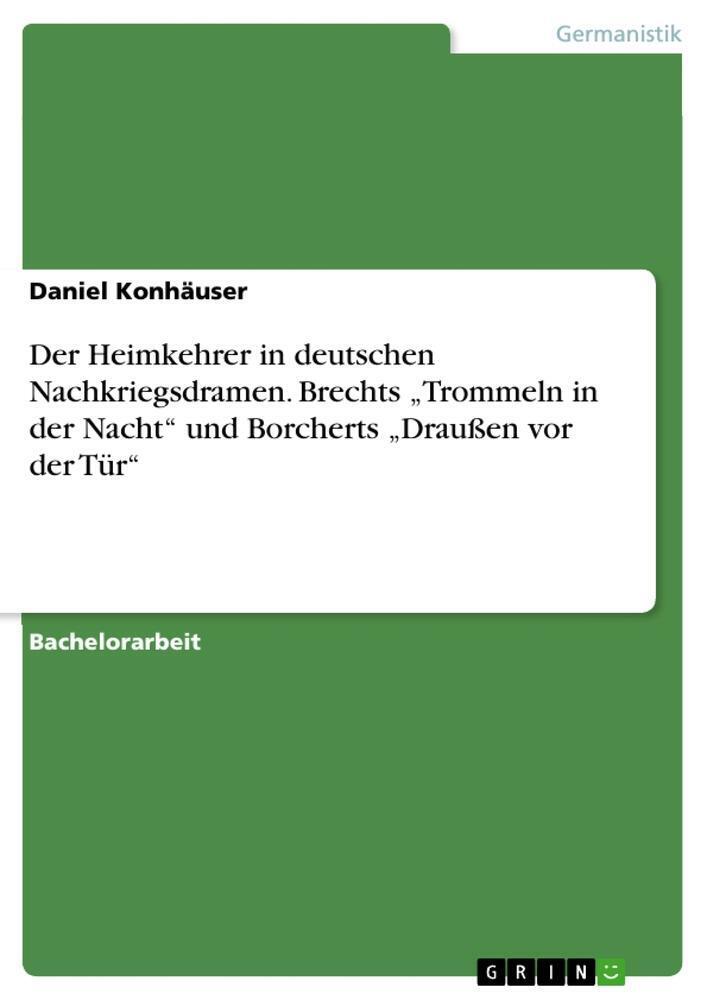 Thumbnail - Daniel Konhäuser | Der Heimkehrer In Deutschen Nachkriegsdramen.