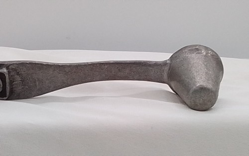 COLONIAL CANDLE SNUFFER VINTAGE PEWTER FLORAL HANDLE AMERICAN FARMHOUSE DESIGN - Picture 5 of 14