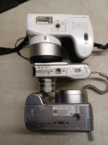 LOT of 3 Cameras AGFAPHOTO Selecta 14, KODAK EasyShare, NIKON Coolpix - UNTESTED - Picture 9 of 18