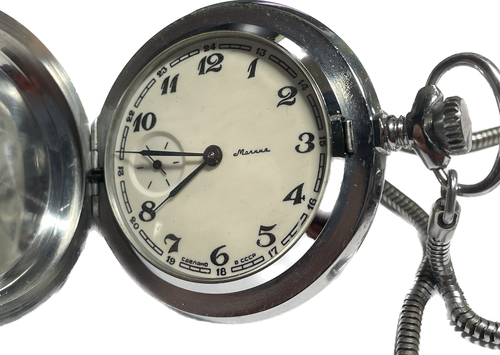 MOLNIJA Orologio da taschino originale 18 gioiello orologio da taschino 3602 mech - Foto 2 di 10