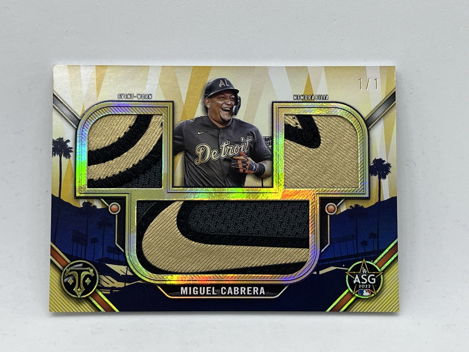 2024 Topps Triple Threads Miguel Cabrera All Star Game Nike Swoosh 1/1 Logo