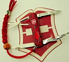 Victorinox Ruby Midnite Manager Swiss Army Knife White LED Magnetic Phillips Pen