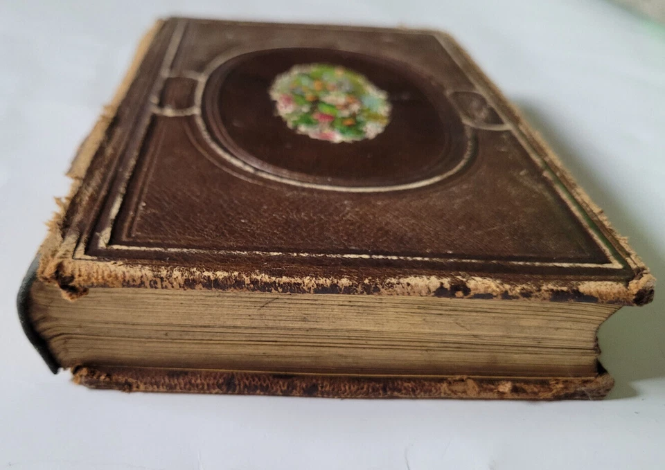 Rare Antique Hardcover Book The Moss Rose 1850 See Pics and Description - Image 3 of 4