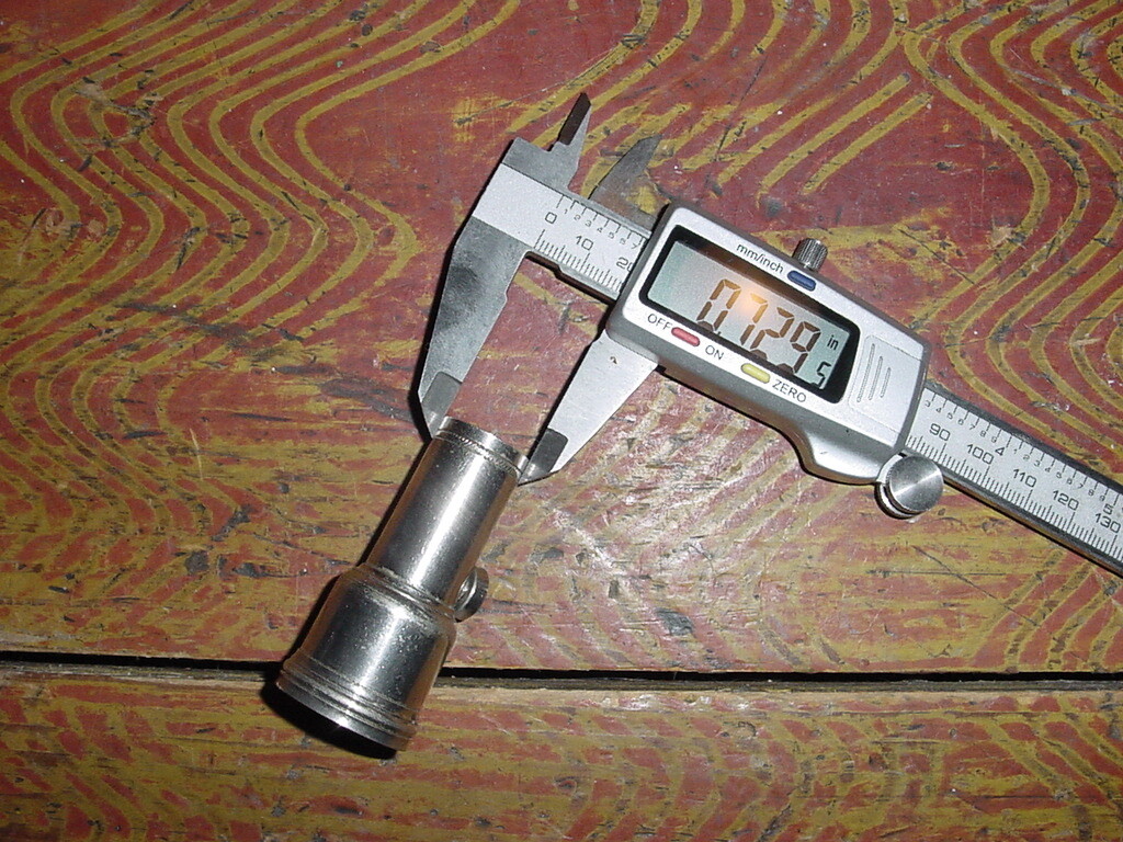 VINTAGE METAL MOUTH PIECE RECEIVER BARREL WITH MICROPHONE HOLE