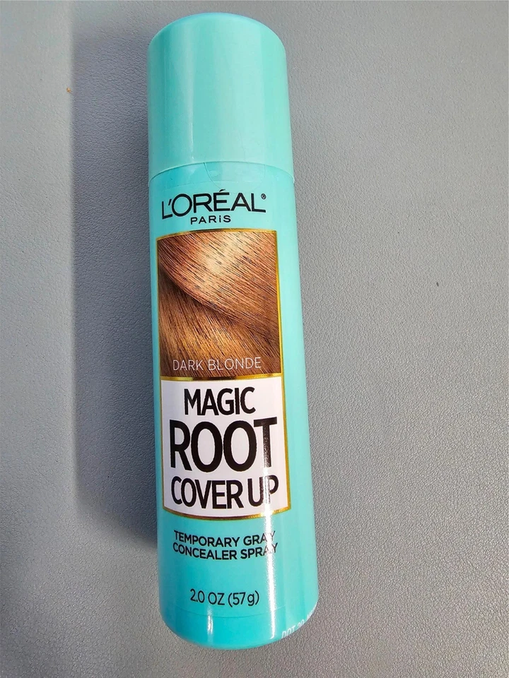 PACK 2 Corrector Temporal Gris Cubierta Raíz L'Oreal Spray, Rubio Oscuro Foto 2 de 2