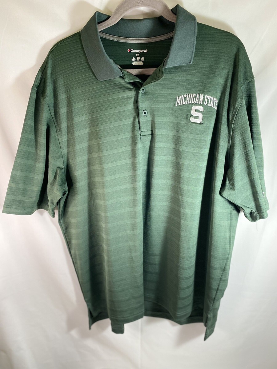 Champion スウェット Michigan state polo club Champion XL Michigan State University Spartans Polo Striped