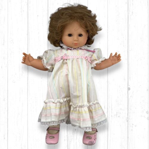 1985 Max Zapf Creation W. Germany braune kurze Haare 22 Zoll Schlafaugen Kleinkind Puppe