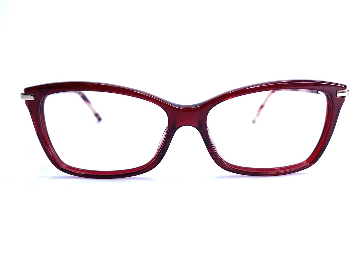 New Marc Jacobs Tortoise Red Gold Cat Eye Frame Eyeglasses 63 HAR