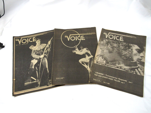 The Voice Magazine partia (3) - Zainteresowanie gejów - San Francisco - 1980 - Duży format - Zdjęcie 1 z 8