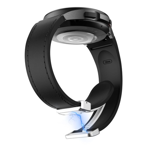 No Gap Leather Strap for Samsung Galaxy Watch 7 FE 6 5 4 40mm 44mm Silicone Band - Picture 73 of 209