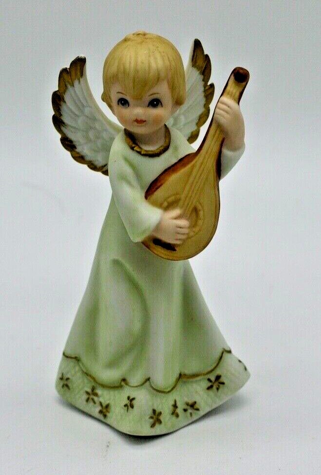 Lefton Christopher Collection Angel Playing Mandolin Figurine 07464
