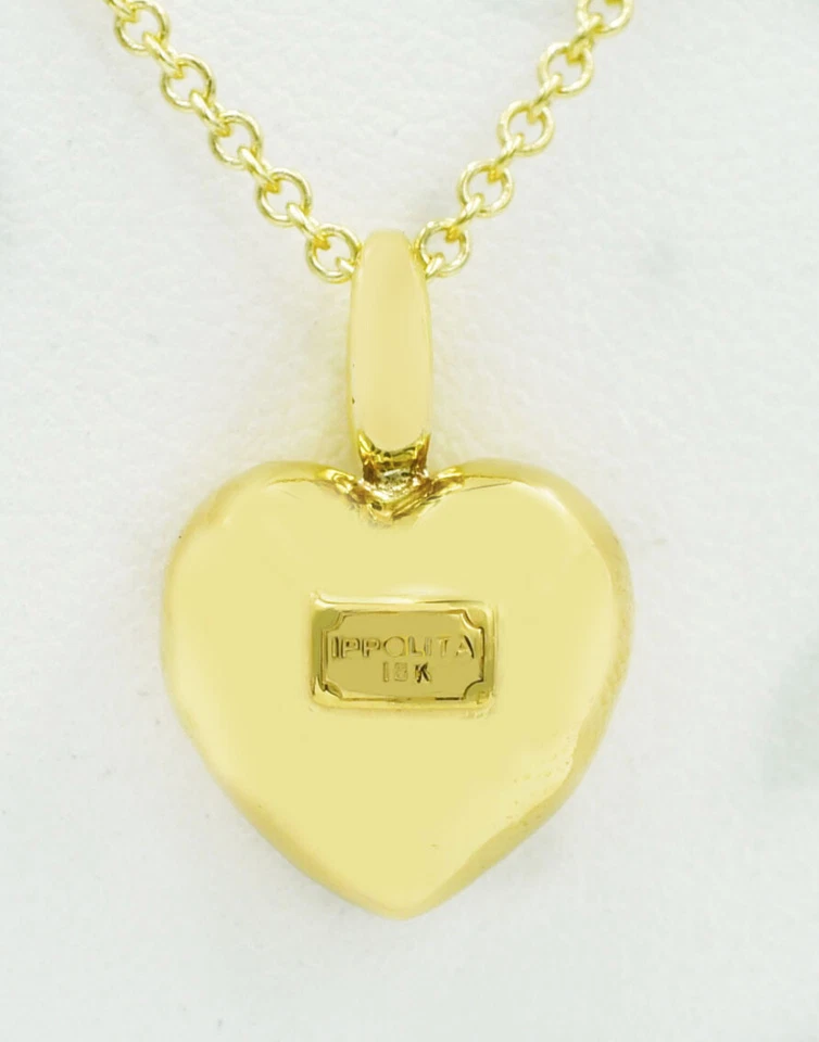 Collar colgante IPPOLITA HEART de oro amarillo macizo de 18 quilates precio de venta sugerido por el fabricante $1,125.00 Foto 4 de 4