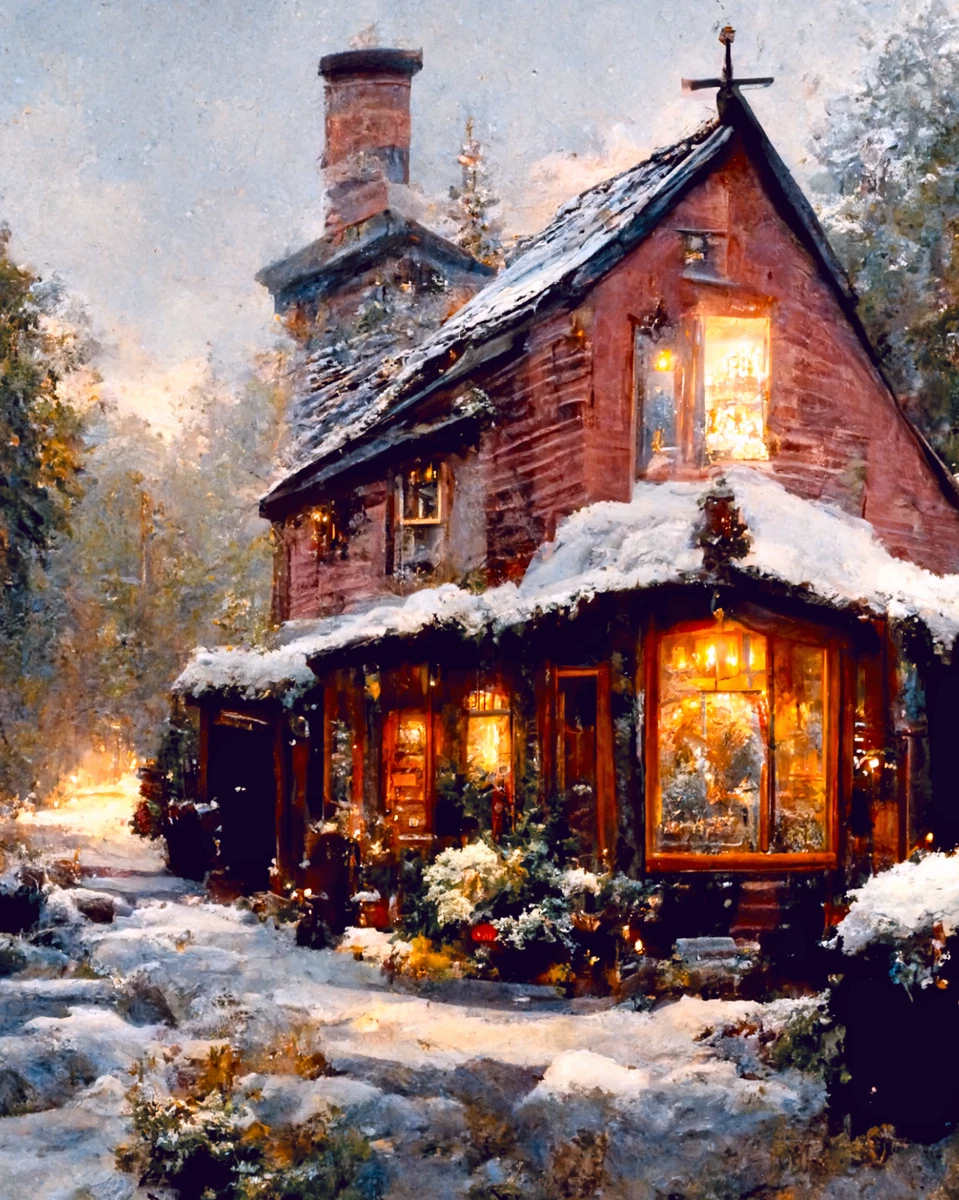 Thomas Kinkades Christmas Cottage