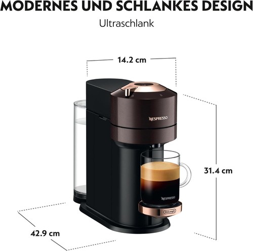 De'Longhi Nespresso Vertuo& Aeroccino3 ENV 120.BWAE mit mit Milchaufschäumer B34 - Bild 2 von 9