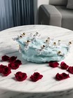 Lladro Retired Discovery - Cherubs On Large Turquoise Earth 01007239